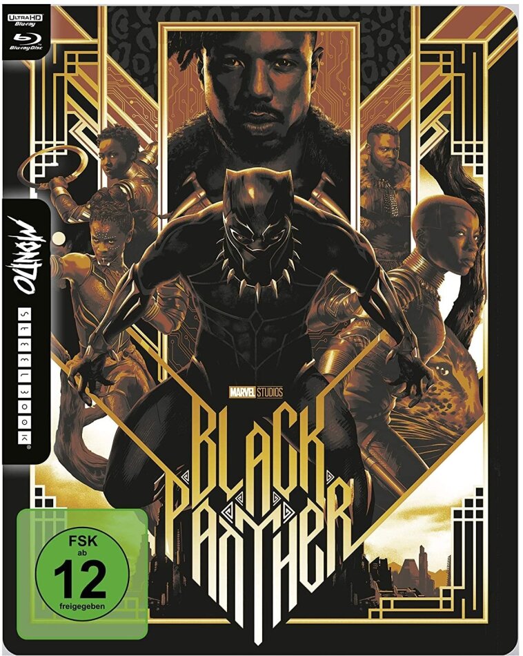 Black Panther (2018) Mondo, Limited Edition, Steelbook, 4K Ultra HD + Blu-ray