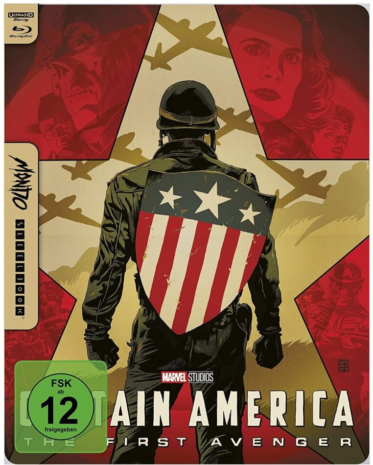Captain America - The First Avenger (2011) Mondo, Limited Edition, Steelbook, 4K Ultra HD + Blu-ray