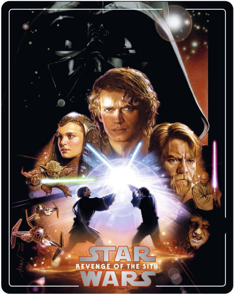 Star Wars - Episode 3 - La revanche des Sith / Revenge of the Sith (2005) Édition Limitée, Steelbook, 4K Ultra HD + 2 Blu-ray