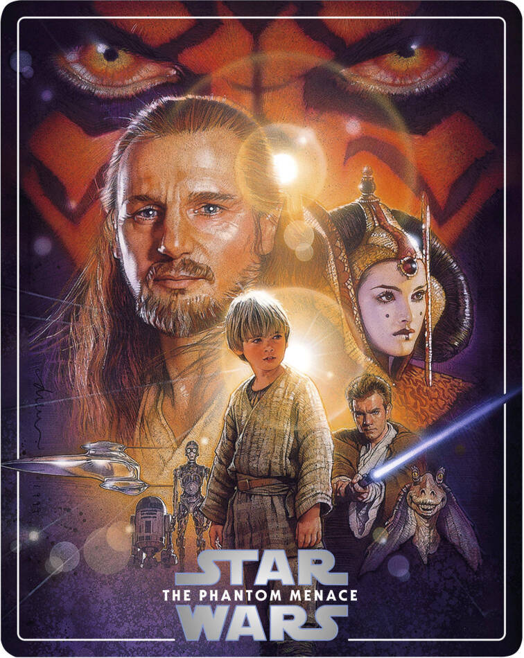 Star Wars - Episode 1 - La menace fantôme / The Phantom Menace (1999) Édition Limitée, Steelbook, 4K Ultra HD + 2 Blu-ray