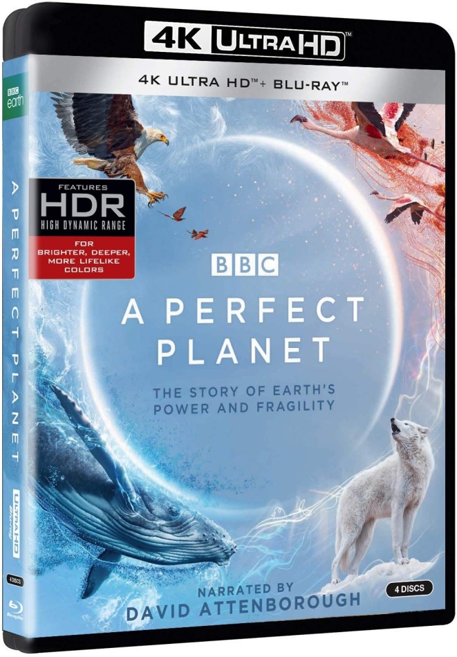 A Perfect Planet BBC, 2 4K Ultra HDs + 2 Blu-rays