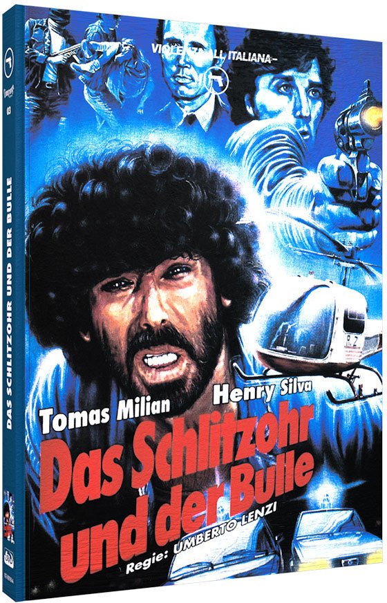 Das Schlitzohr und der Bulle (1976) Cover A, Violenza All'Italiana Collection, Limited Edition, Mediabook, Uncut, Blu-ray + DVD
