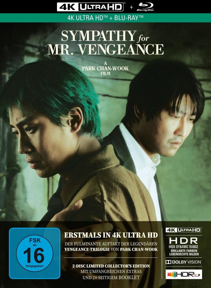 Sympathy for Mr. Vengeance (2002) Limited Collector's Edition, Mediabook, 4K Ultra HD + Blu-ray