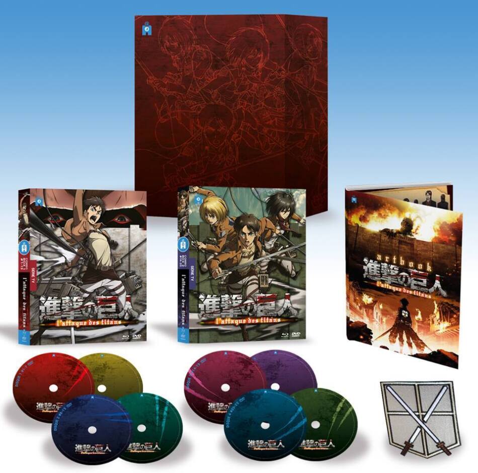 L'attaque des Titans - Saison 1 Limited Collector's Edition, 4 Blu-rays + 4 DVDs