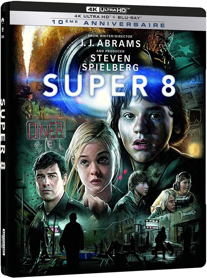 Super 8 (2011) Édition 10ème Anniversaire, Édition Limitée, Steelbook, 4K Ultra HD + Blu-ray