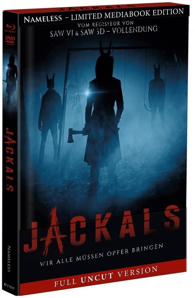 Jackals (2017) Cover A, Édition Limitée, Mediabook, Uncut, Blu-ray + DVD