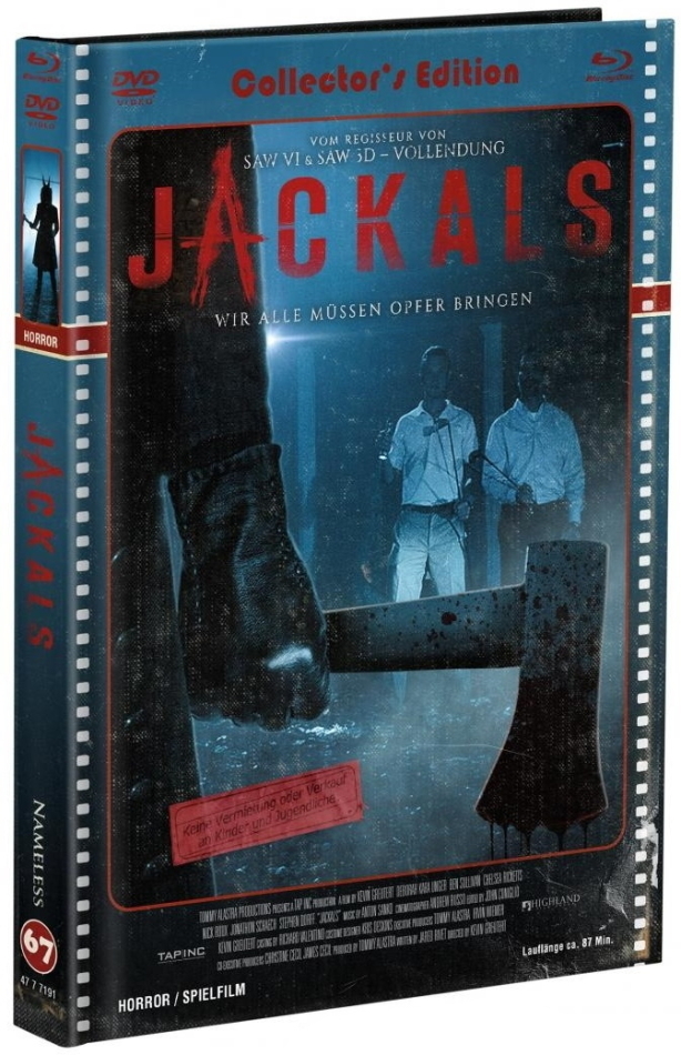 Jackals (2017) Cover C, Édition Limitée, Mediabook, Uncut, Blu-ray + DVD