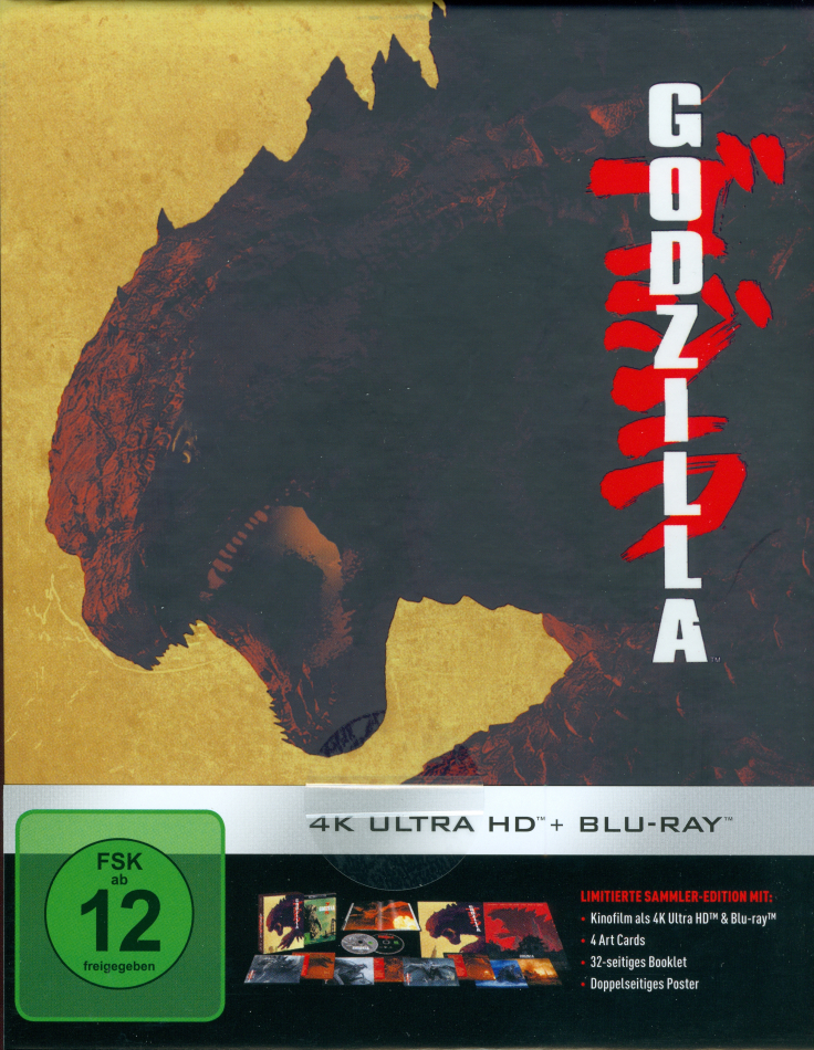 Godzilla (2014) Limited Collector's Edition, 4K Ultra HD + Blu-ray