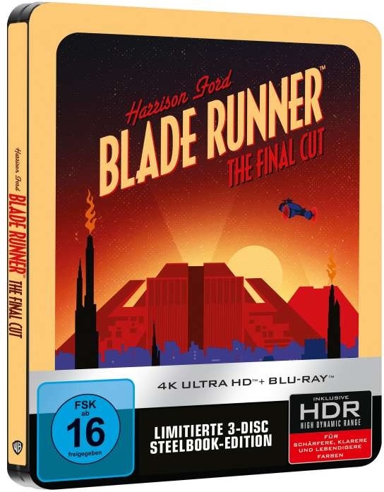 Blade Runner (1982) Final Cut, Limited Edition, Steelbook, 4K Ultra HD + 2 Blu-rays