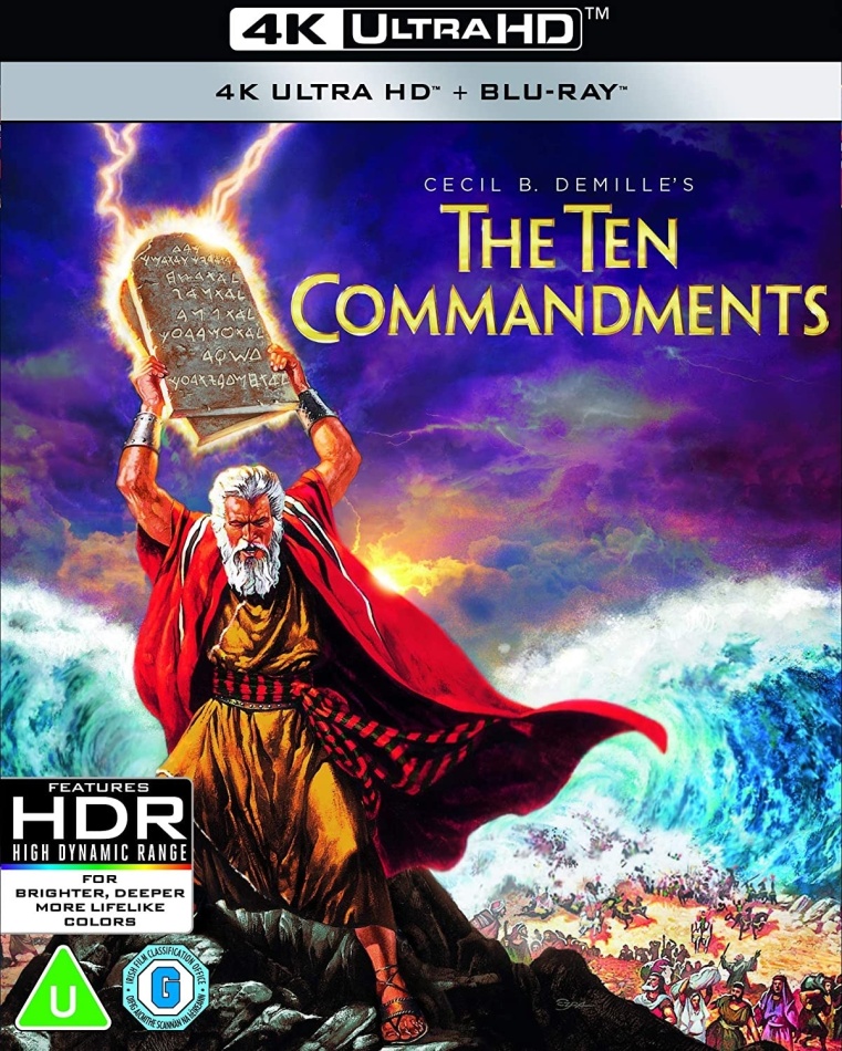 The Ten Commandments (1956) 4K Ultra HD + Blu-ray