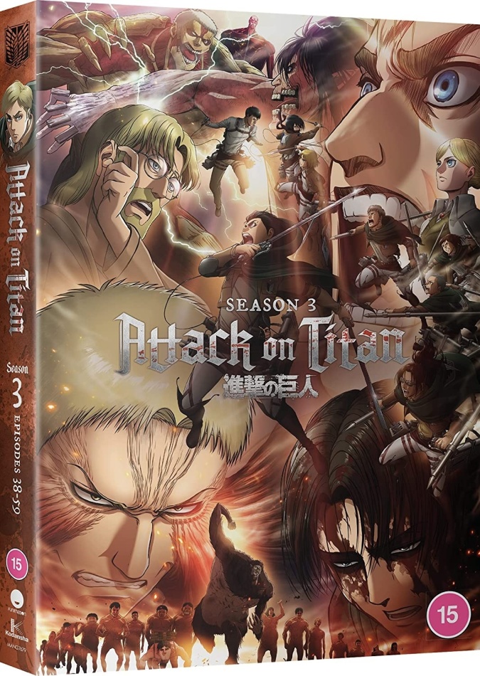 Attack On Titan - Complete Season 3 4 DVDs