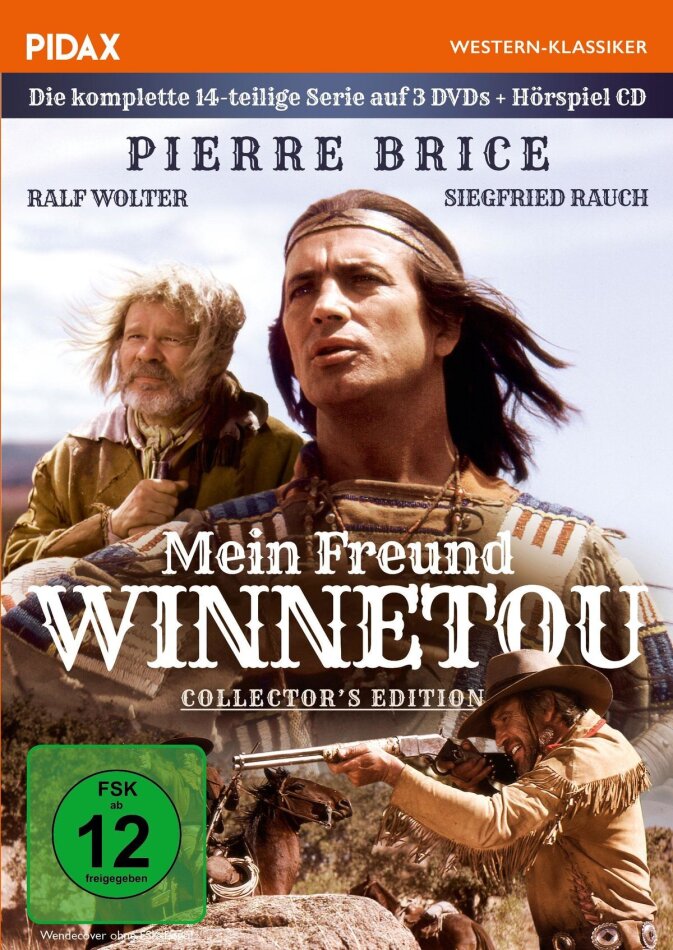 Mein Freund Winnetou - Die komplette 14-teilige Serie Pidax Western-Klassiker, Collector's Edition, 3 DVDs + Hörbuch