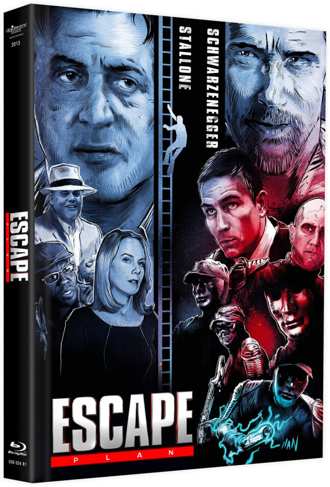 Escape Plan (2013) Cover C, Limited Edition, Mediabook, Remastered, Uncut, Blu-ray + DVD
