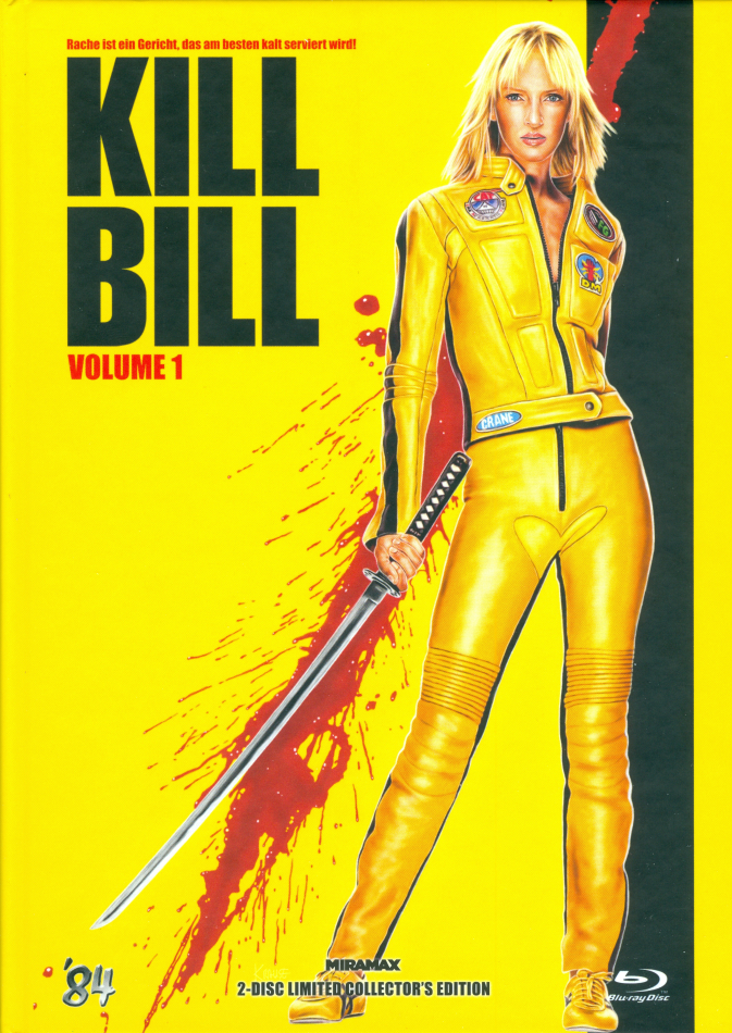 Kill Bill - Vol. 1 (2003) Cover E, Limited Collector's Edition, Mediabook, Uncut, Blu-ray + DVD