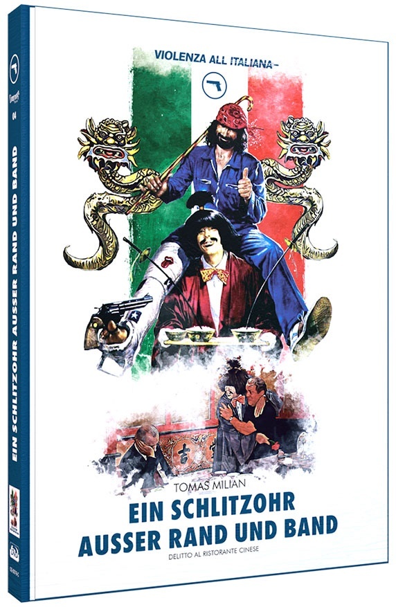 Ein Schlitzohr ausser Rand und Band (1981) Violenza All'Italiana Collection, Cover C, Limited Edition, Mediabook, Blu-ray + DVD