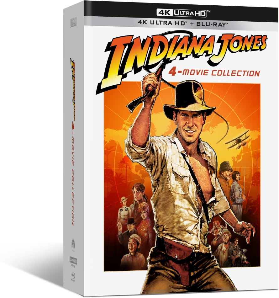 Indiana Jones - L'intégrale des 4 films Digipack, Limited Edition, 4 4K Ultra HDs + 4 Blu-rays + DVD