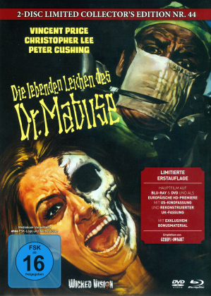 Die lebenden Leichen des Dr. Mabuse (1970) (Cover B, Limited Collector's Edition, Mediabook, Uncut, Blu-ray + DVD)