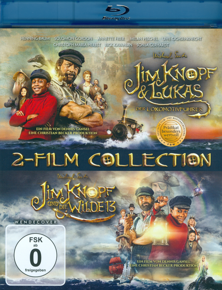 Jim Knopf & Lukas der Lokomotivführer / Jim Knopf und die Wilde 13 - 2-Film Collection 2 Blu-rays