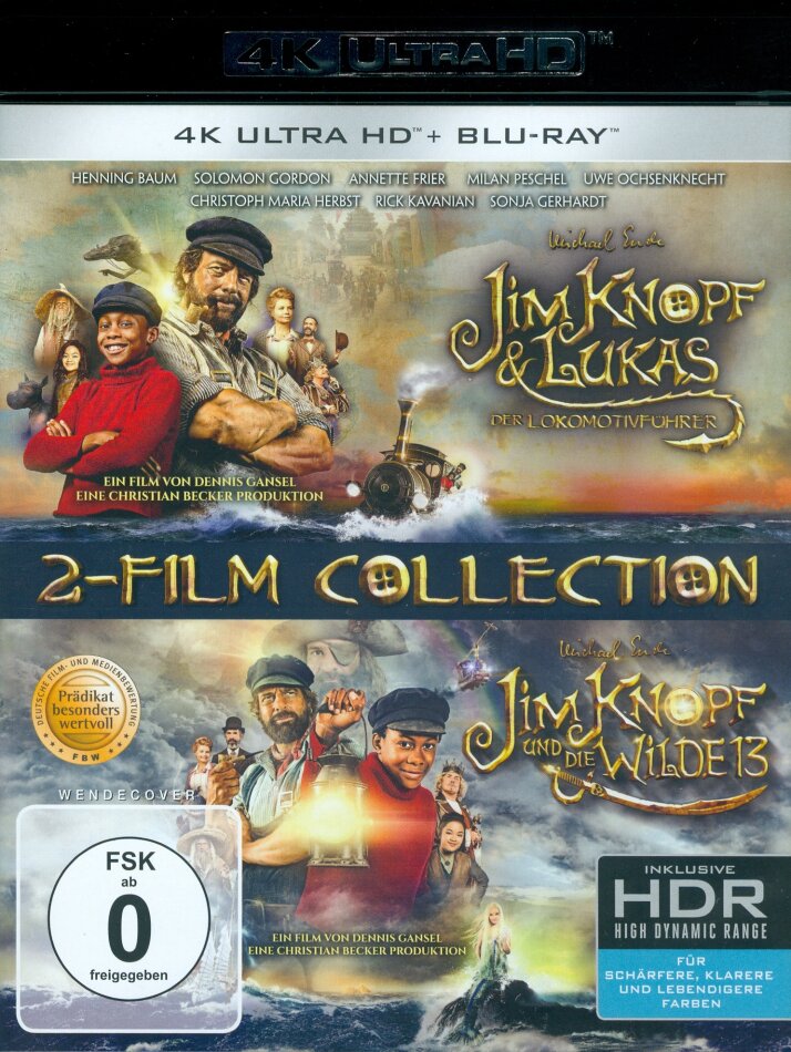 Jim Knopf & Lukas der Lokomotivführer / Jim Knopf und die Wilde 13 - 2-Film Collection 2 4K Ultra HDs + 2 Blu-rays