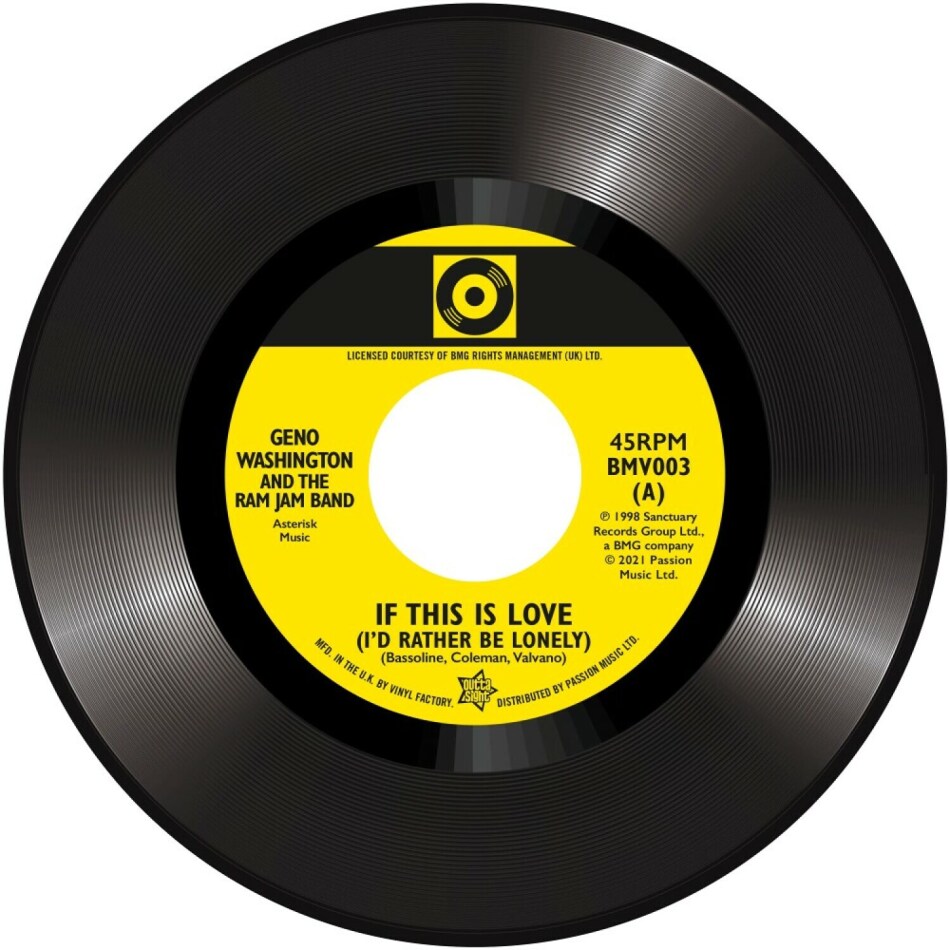 Geno Washington & Stuart Smith - If This Is Love (I'd Rather Be Lonley)/The Drifter 7" Single