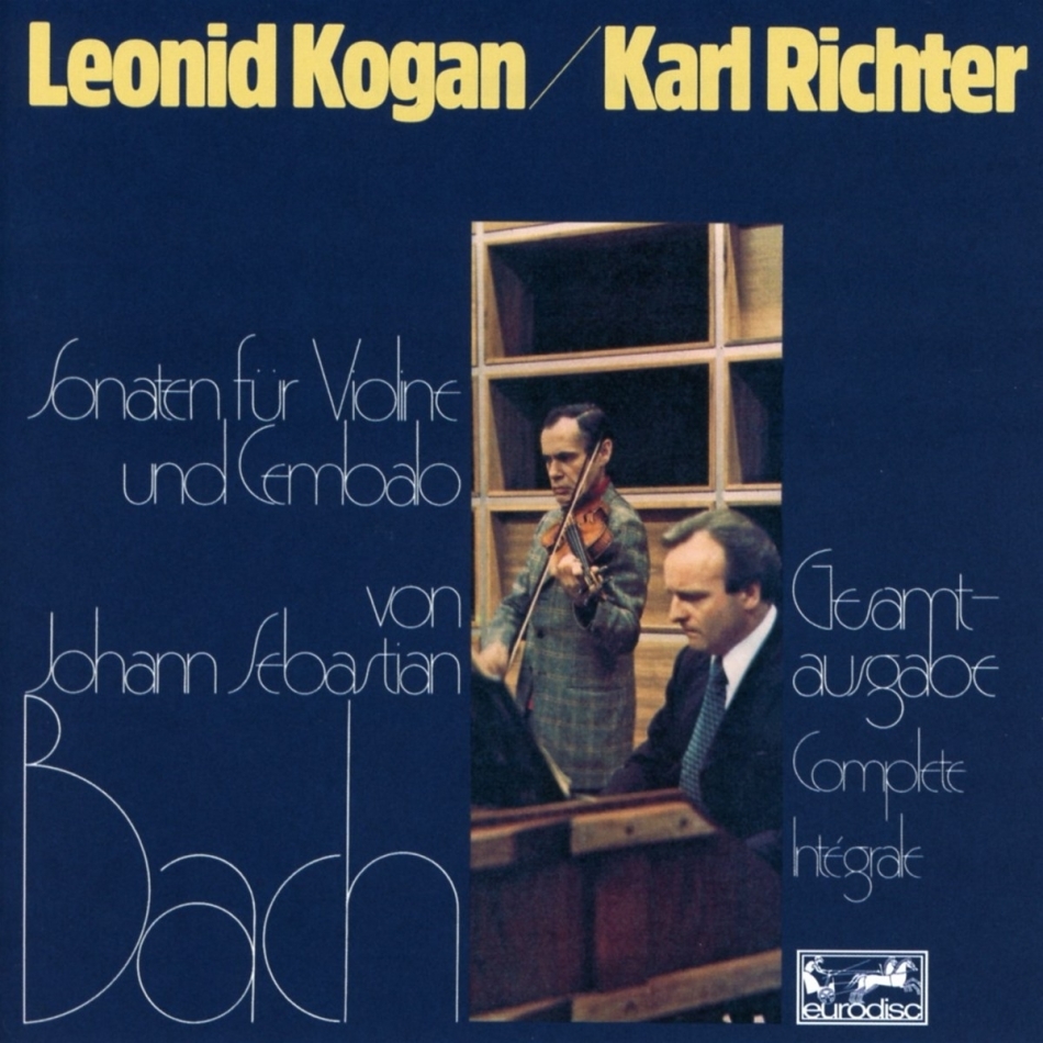 Johann Sebastian Bach (1685-1750), Leonid Kogan & Karl Richter - Violin Sonatas, BWV 1014-1019 2021 Reissue, Remastered, 2 CDs