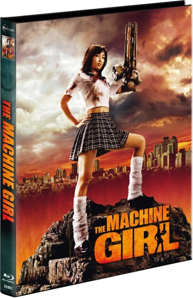 The Machine Girl (2008) Cover C, Limited Collector's Edition, Mediabook, Uncut, Blu-ray + DVD