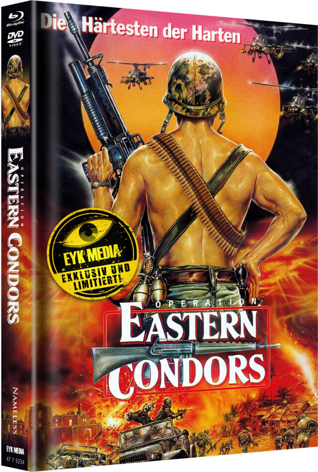 Operation Eastern Condors (1987) Cover B, Limited Edition, Mediabook, 2 DVDs + 2 Blu-rays