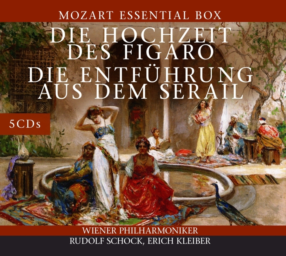 Wolfgang Amadeus Mozart (1756-1791), Carlos Kleiber, Rudolf Schock & Wiener Philharmoniker - Hochzeit Des Figaro - Entführung Aus Dem Serail 5 CDs