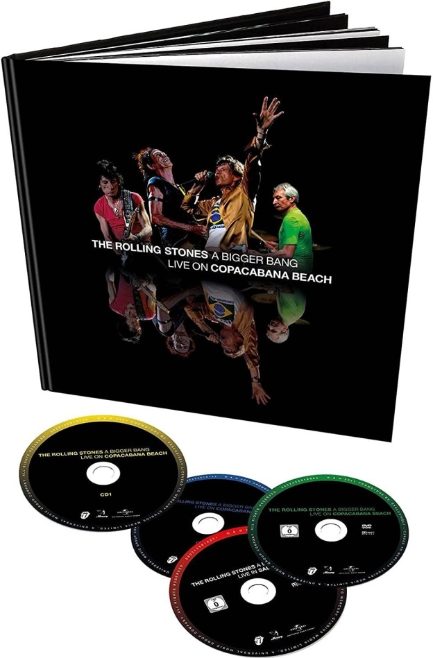 The Rolling Stones - A Bigger Bang - Live on Copacabana Beach Earbook, Remixed, Limited Deluxe Edition, Remastered, Restaurierte Fassung, 2 DVDs + 2 CDs