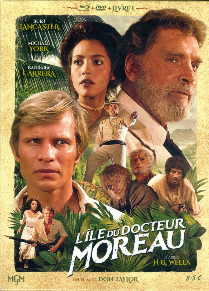 L'île du Docteur Moreau (1977) Slipcase, Digipack, Blu-ray + DVD