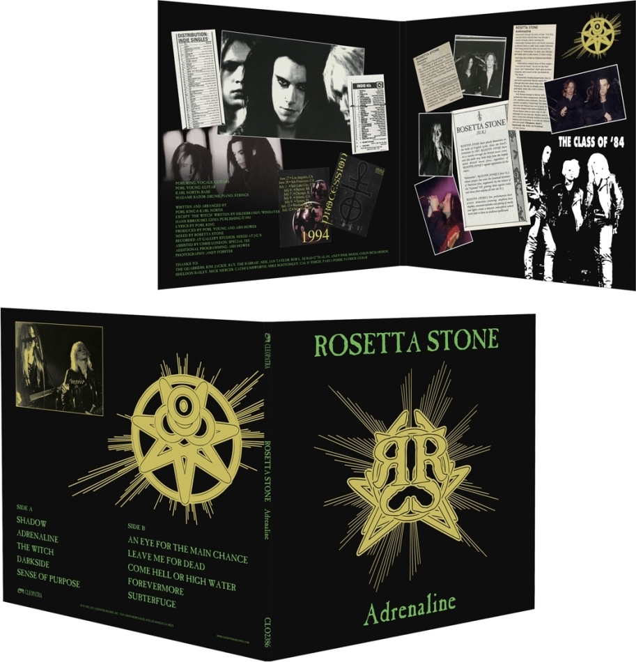 Rosetta Stone - Adrenaline 2021 Reissue, Gatefold, Cleopatra, Deluxe Edition, Colored, LP