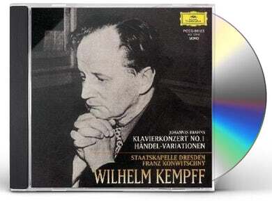 Johannes Brahms (1833-1897), Franz Konwitschny, Wilhelm Kempff & Staatskapelle Dresden - Klavierkonzert No.1/Handel-Variationen (Japan Edition)
