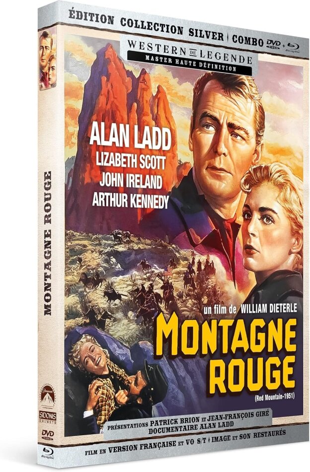 La montagne rouge (1951) Édition Collection Silver, Western de Légende, Blu-ray + DVD