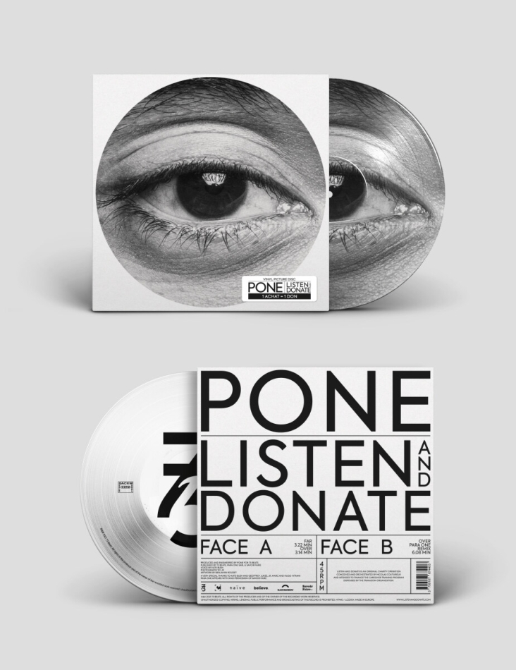 Pone - Listen & Donate 140 Gramm, Extended Edition, Picture Disc, 12" Maxi