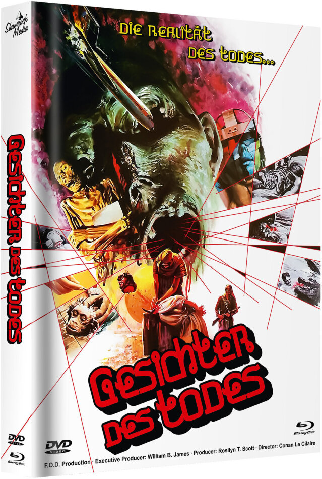 Gesichter des Todes (1978) Cover C, Limited Edition, Mediabook, Uncut, Blu-ray + DVD