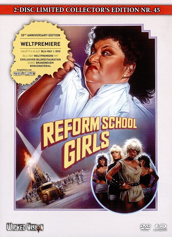 Reform School Girls (1986) Cover A, Limited Collector's Edition, Mediabook, Blu-ray + DVD