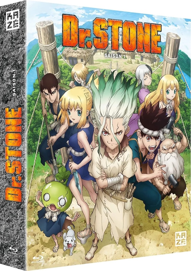 Dr. Stone - Saison 1 + Goodies, 4 Blu-rays