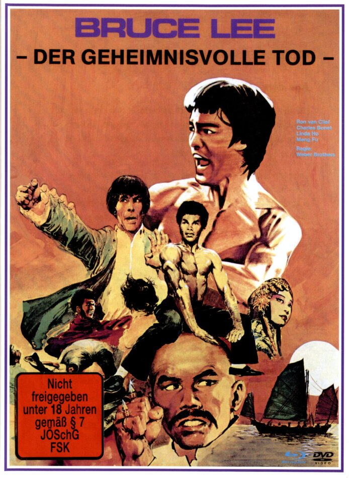 Bruce Lee - Der geheimnisvolle Tod (1993) Cover B, Limited Edition, Mediabook, Remastered, Uncut, Blu-ray + DVD