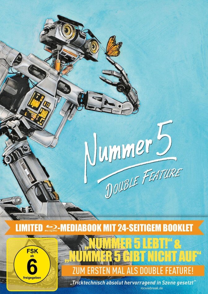 Nummer 5 Double Feature - Nummer 5 lebt! & Nummer 5 gibt nicht auf Limited Edition, Mediabook