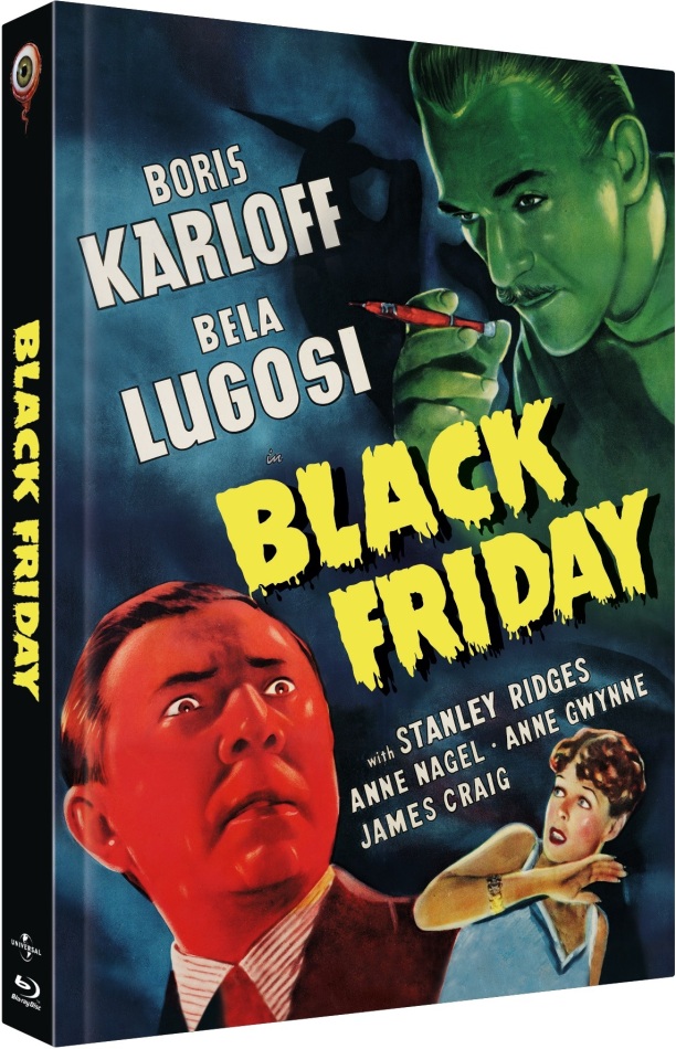 Black Friday (1940) Cover A, Limited Collector's Edition, Mediabook, Uncut, Blu-ray + DVD