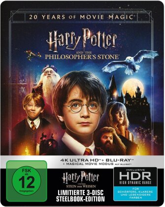 Harry Potter und der Stein der Weisen - Magical Movie Mode (2001) (Jubil&auml;umsedition, 4K Ultra HD + 2 Blu-rays)