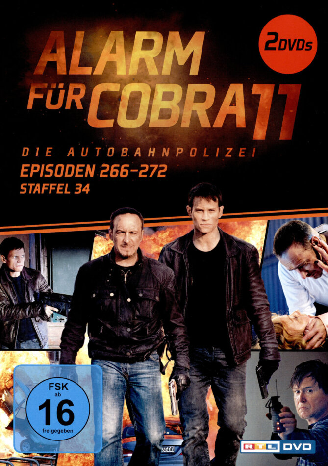 Alarm für Cobra 11 - Staffel 34 Neuauflage, 2 DVDs