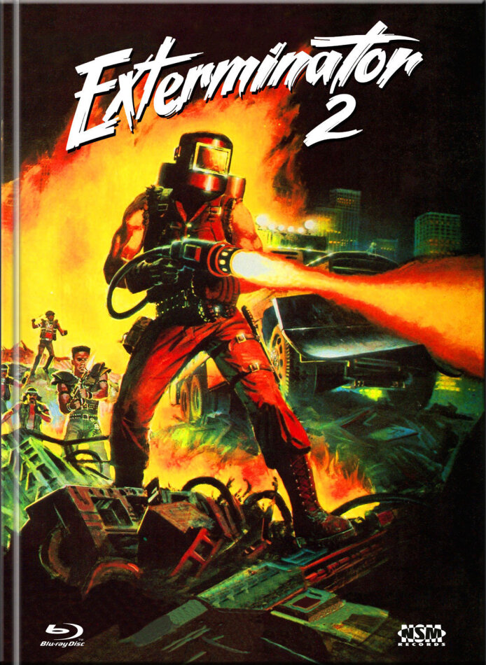 Exterminator 2 (1984) Cover D, Limited Collector's Edition, Mediabook, Uncut, Blu-ray + DVD