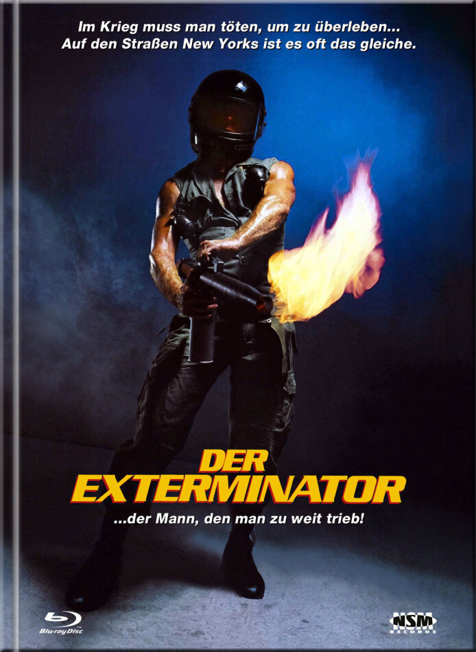 Der Exterminator (1980) Cover A, Limited Collector's Edition, Mediabook, Remastered, Uncut, Blu-ray + DVD