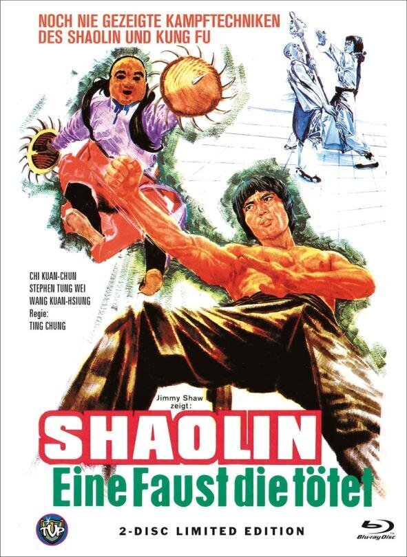 Shaolin - Eine Faust die tötet (1977) Cover A, Limited Edition, Mediabook, Blu-ray + DVD