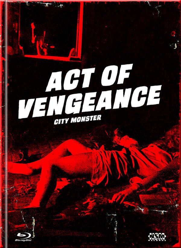 Act of Vengeance - City Monster (1974) Cover E, Limited Collector's Edition, Mediabook, Uncut, Blu-ray + DVD