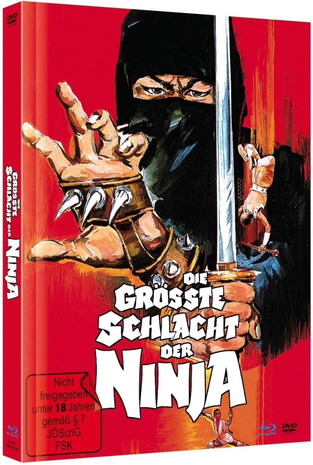 Die grösste Schlacht der Ninja (1983) Cover B, Limited Edition, Mediabook, Blu-ray + DVD