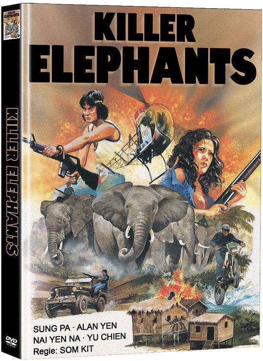 Killer Elephants (1976) Cover D, Super Spooky Stories, Limited Edition, Mediabook, 2 DVDs