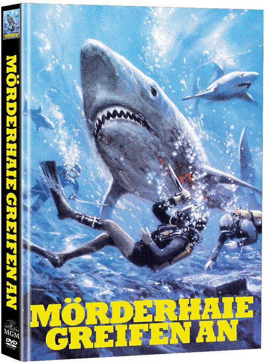 Mörderhaie greifen an (1975) Cover A, Super Spooky Stories, Limited Edition, Mediabook, 2 DVDs