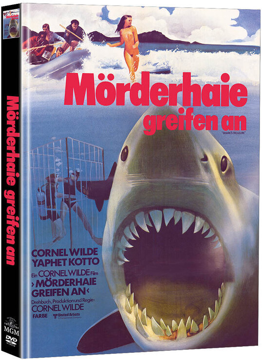 Mörderhaie greifen an (1975) Cover B, Super Spooky Stories, Limited Edition, Mediabook, 2 DVDs